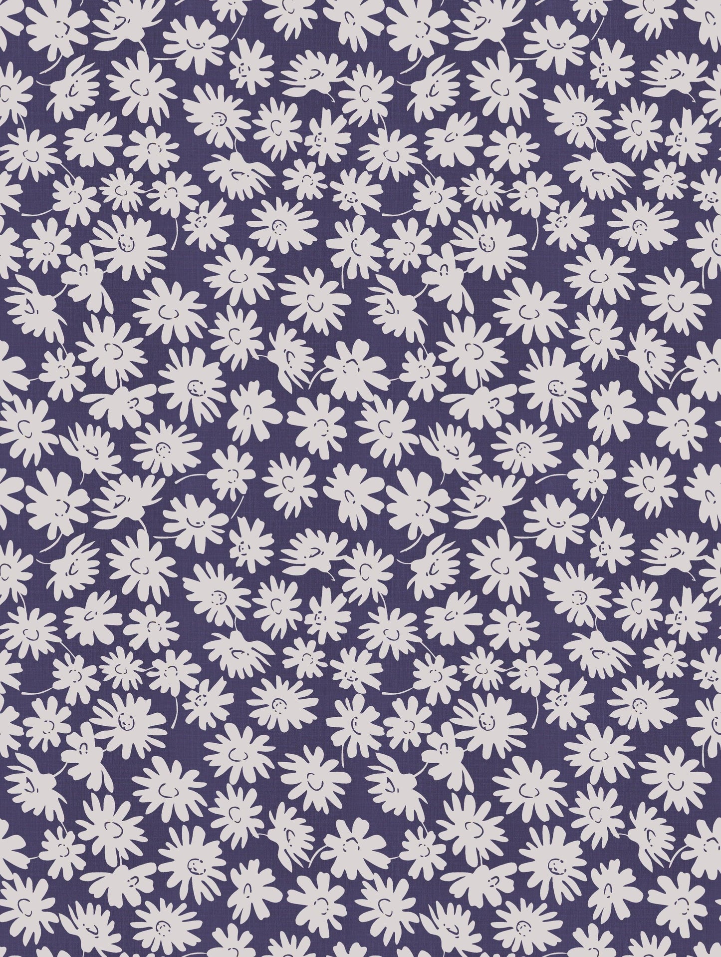 Blue & White Pattern Lycra Fabric