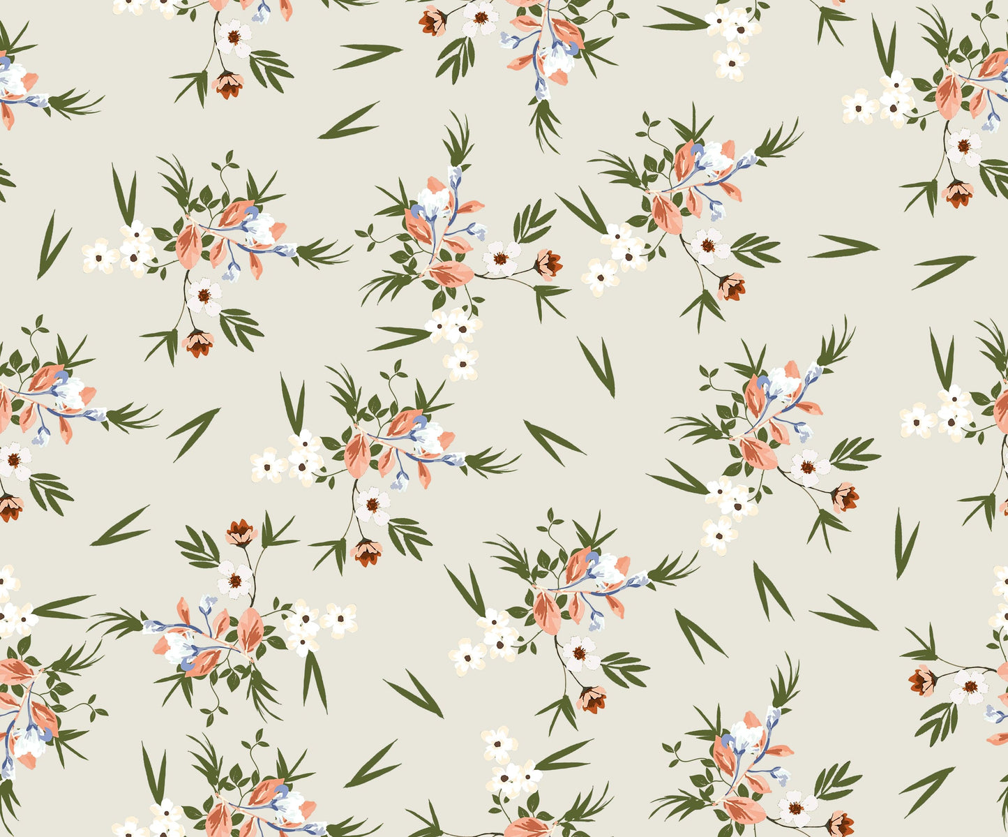 Small Flower Crape Fabric