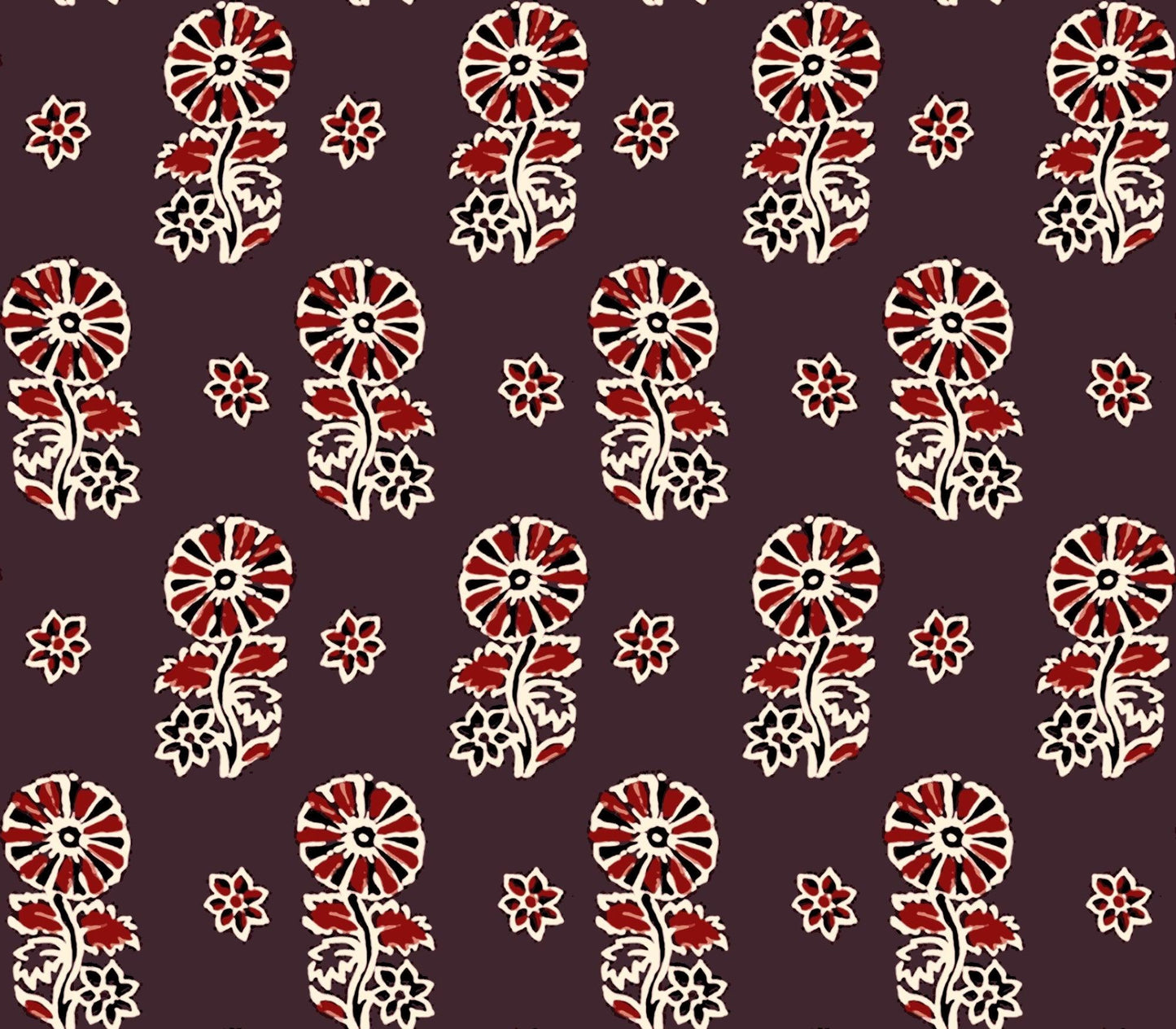 Small Flower Pattern Viscose Fabric