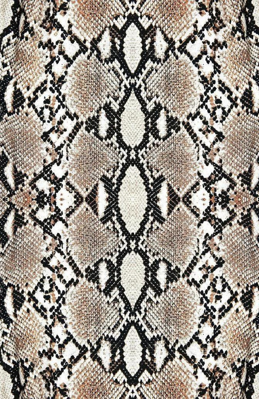 Snake Pattern Muslin Fabric